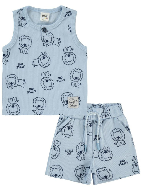 Civil Baby Aslan Empirmeli 6-18 Ay Takım - Mavi