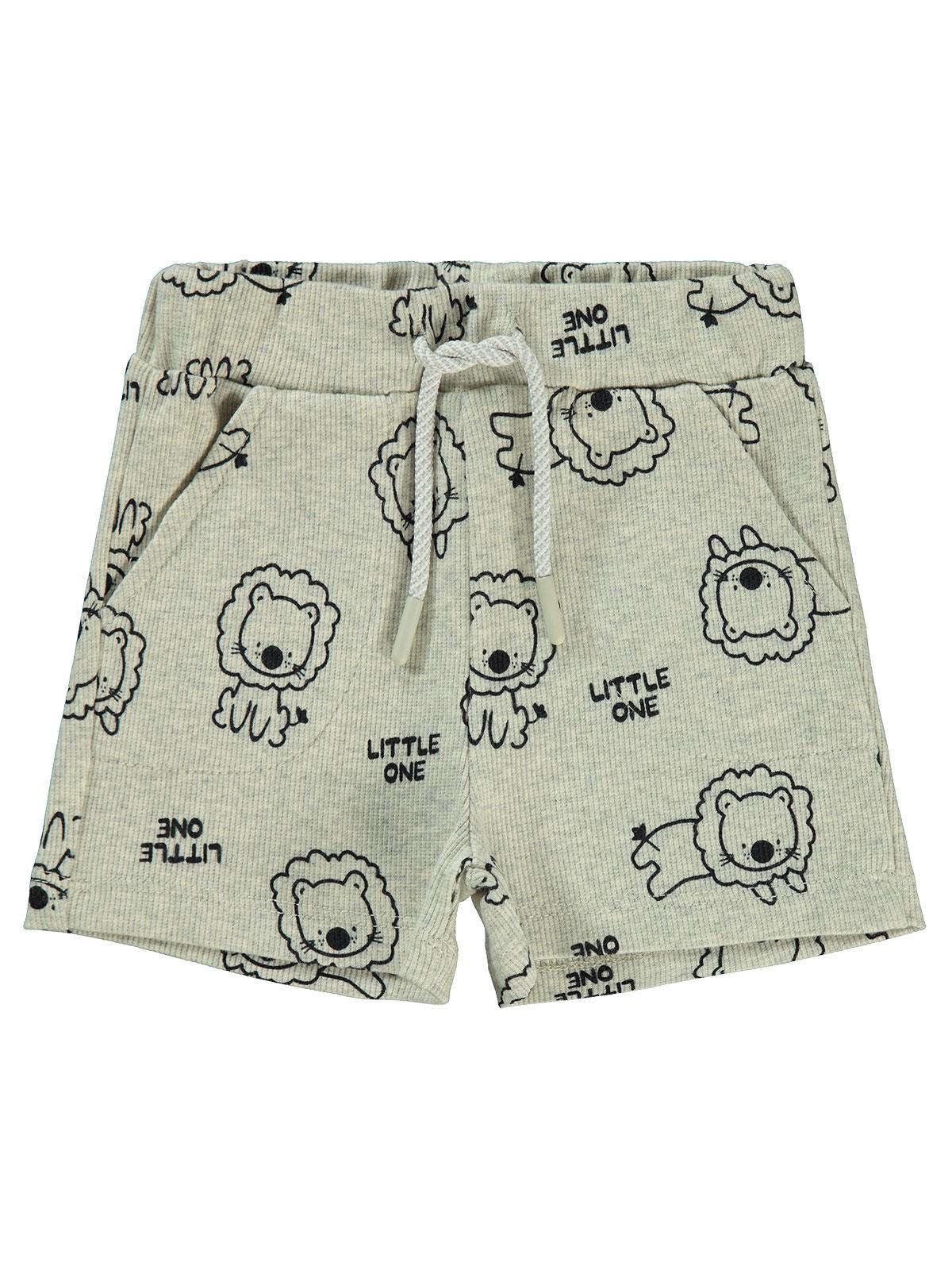 Civil Baby Aslan Empirmeli 6-18 Ay Şort - Gri