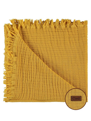 Civil Baby Müslin Bürümcük Battaniye - Hardal