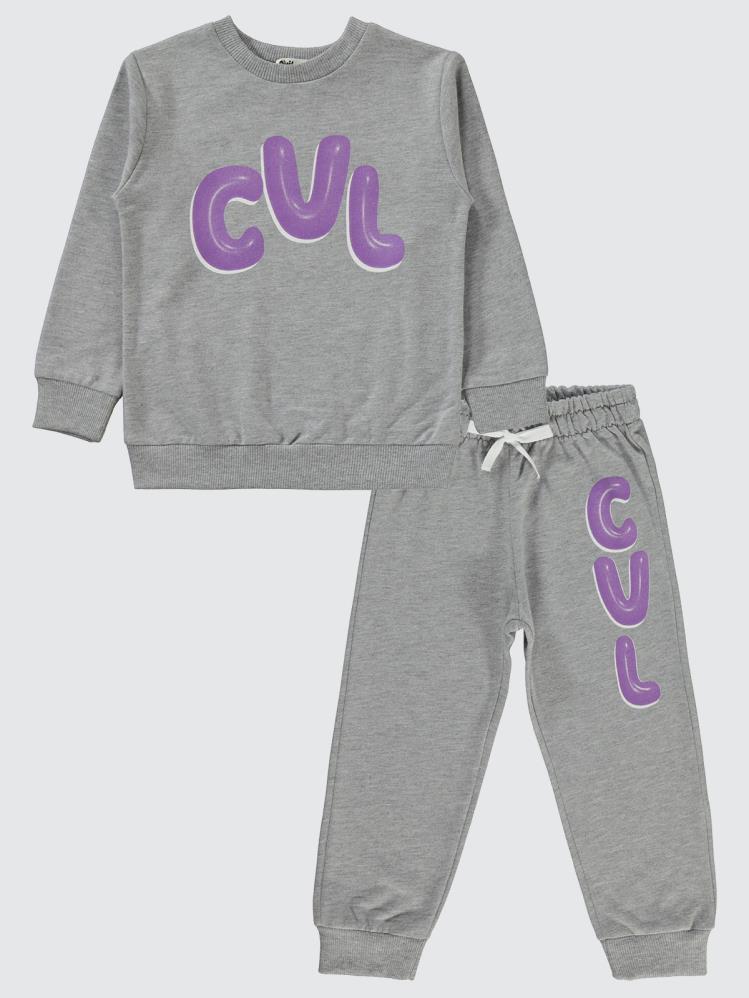 Civil Boys Cvl Baskılı 2-5 Yaş Eşofman Takımı - Gri