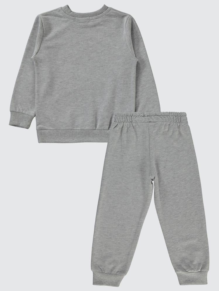 Civil Boys Cvl Baskılı 2-5 Yaş Eşofman Takımı - Gri