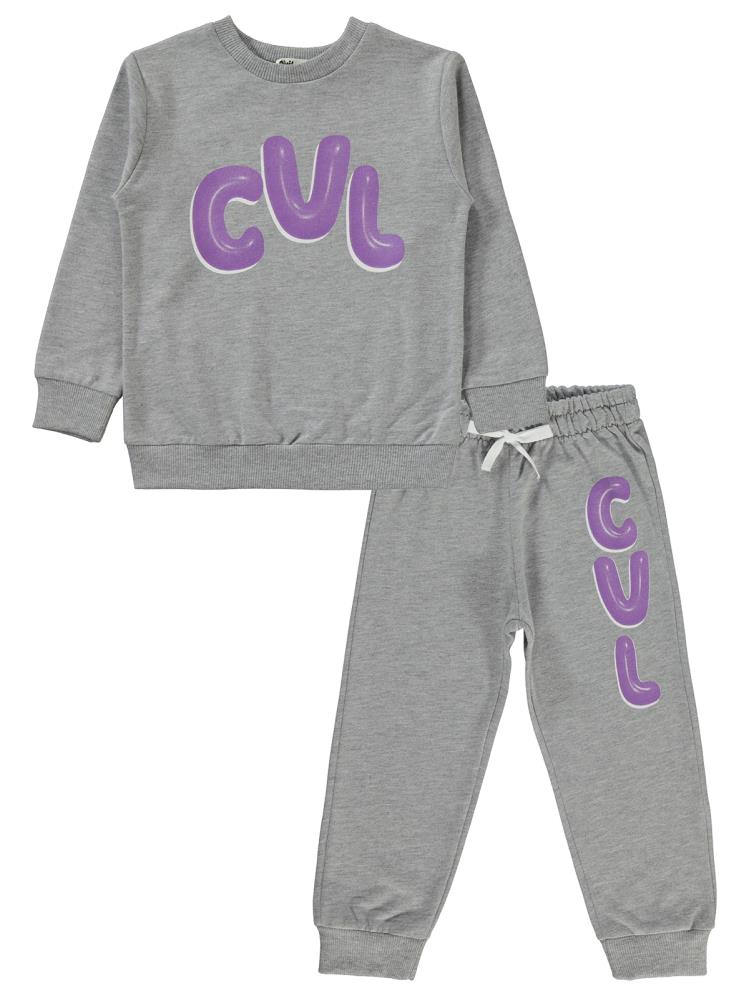Civil Boys Cvl Baskılı 2-5 Yaş Eşofman Takımı - Gri