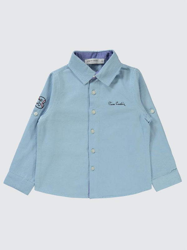 Pierre Cardin Garnili 2-5 Yaş Gömlek - Mavi