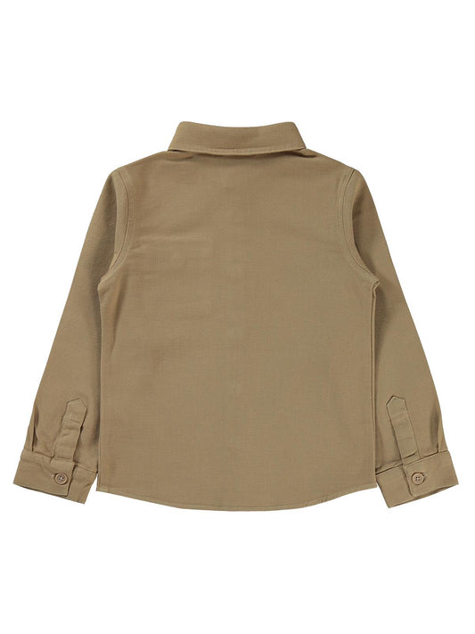 Pierre Cardin Cep Kapaklı 6-9 Yaş Gömlek - Bej