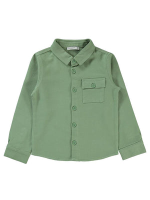 Pierre Cardin Cep Kapaklı 6-9 Yaş Gömlek - Haki