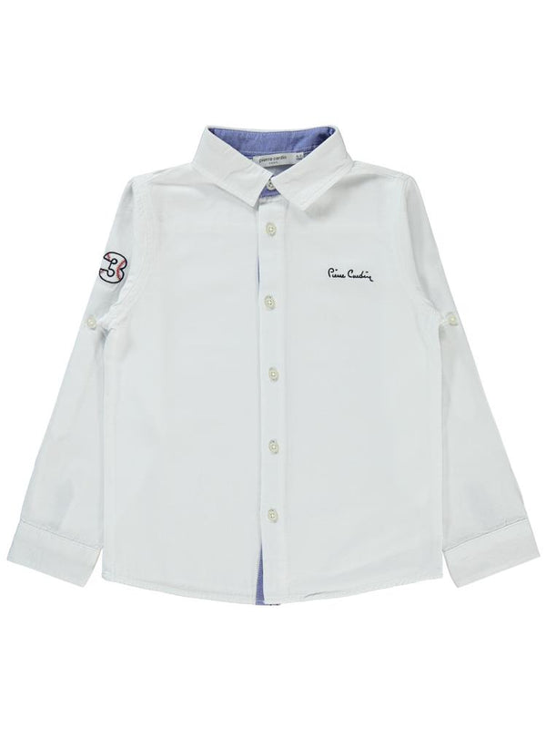 Pierre Cardin Garnili 10-12 Yaş Gömlek - Beyaz