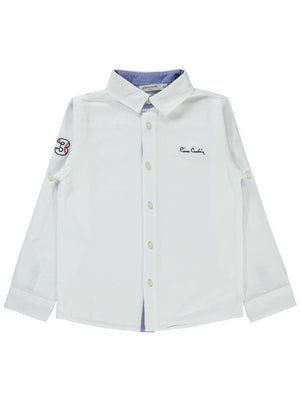 Pierre Cardin Garnili 10-12 Yaş Gömlek - Beyaz