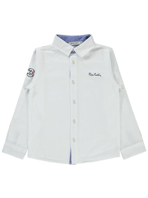 Pierre Cardin Garnili 10-12 Yaş Gömlek - Beyaz