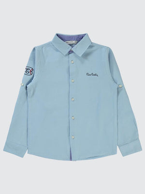 Pierre Cardin Garnili 10-12 Yaş Gömlek - Mavi