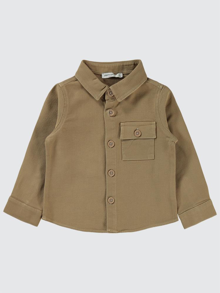 Pierre Cardin Cep Kapaklı 2-5 Yaş Gömlek - Bej