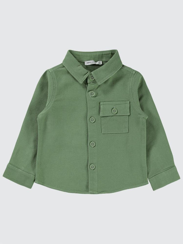 Pierre Cardin Cep Kapaklı 2-5 Yaş Gömlek - Haki