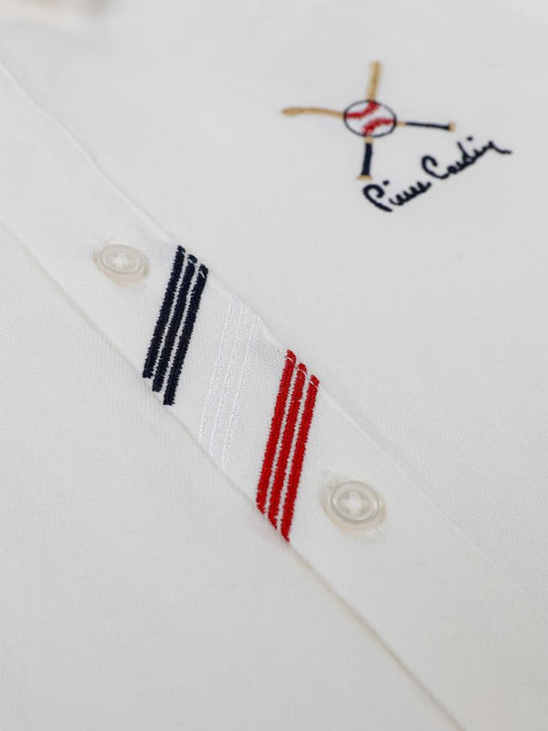 Pierre Cardin Patı Nakışlı 2-5 Yaş Gömlek - Ekru