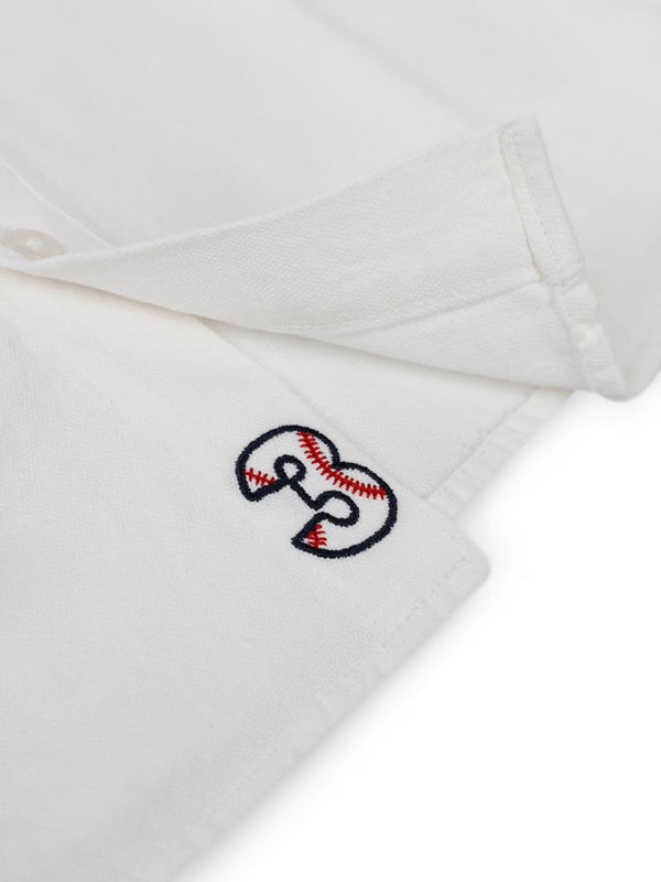 Pierre Cardin Patı Nakışlı 2-5 Yaş Gömlek - Ekru