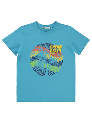 Civil Boys Dream Beach Baskılı 6-9 Yaş Tişört - Mavi