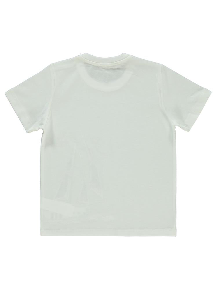 Civil Boys Orıgınal Yelkenli Baskılı 6-9 Yaş Tişört - Ekru