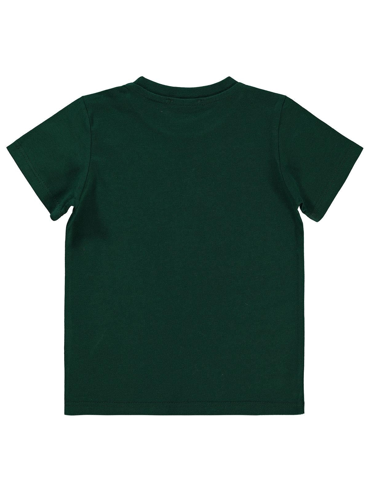 Civil Boys Kulaklık Baskılı 2-5 Yaş Tişört - Yeşil