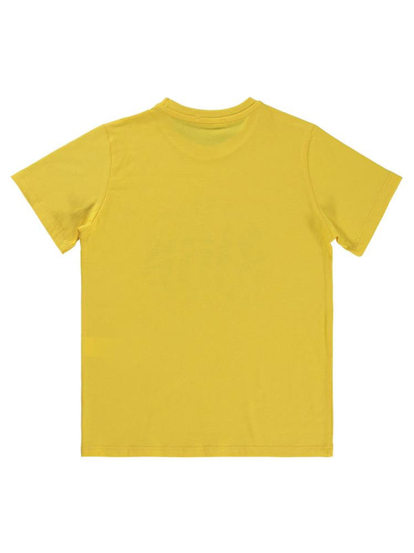 Civil Boys Surf Rıde Baskılı 10-13 Yaş Tişört - Sarı