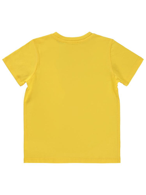 Civil Boys Summer Tıme Baskılı 2-5 Yaş Tişört - Sarı