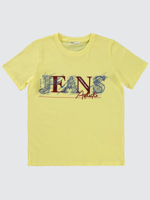 Civil Boys Jeans Baskılı 10-13 Yaş Tişört - Sarı
