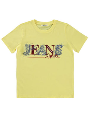 Civil Boys Jeans Baskılı 10-13 Yaş Tişört - Sarı