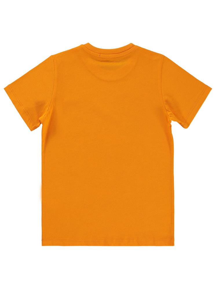 Civil Boys No Problem Baskılı 6-9 Yaş Tişört - Turuncu
