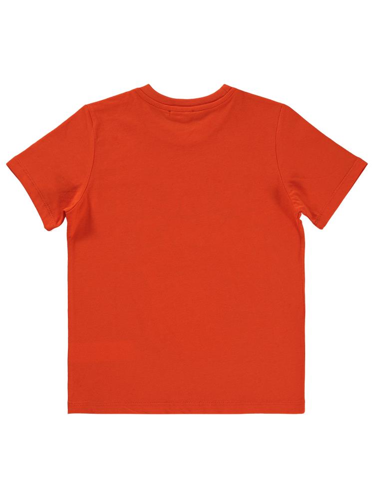 Civil Boys Street Baskılı 6-9 Yaş Tişört - Kırmızı