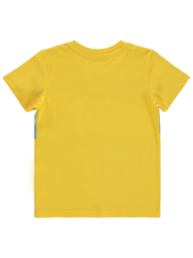 Civil Boys Ahtapot Baskılı 2-5 Yaş Tişört - Sarı