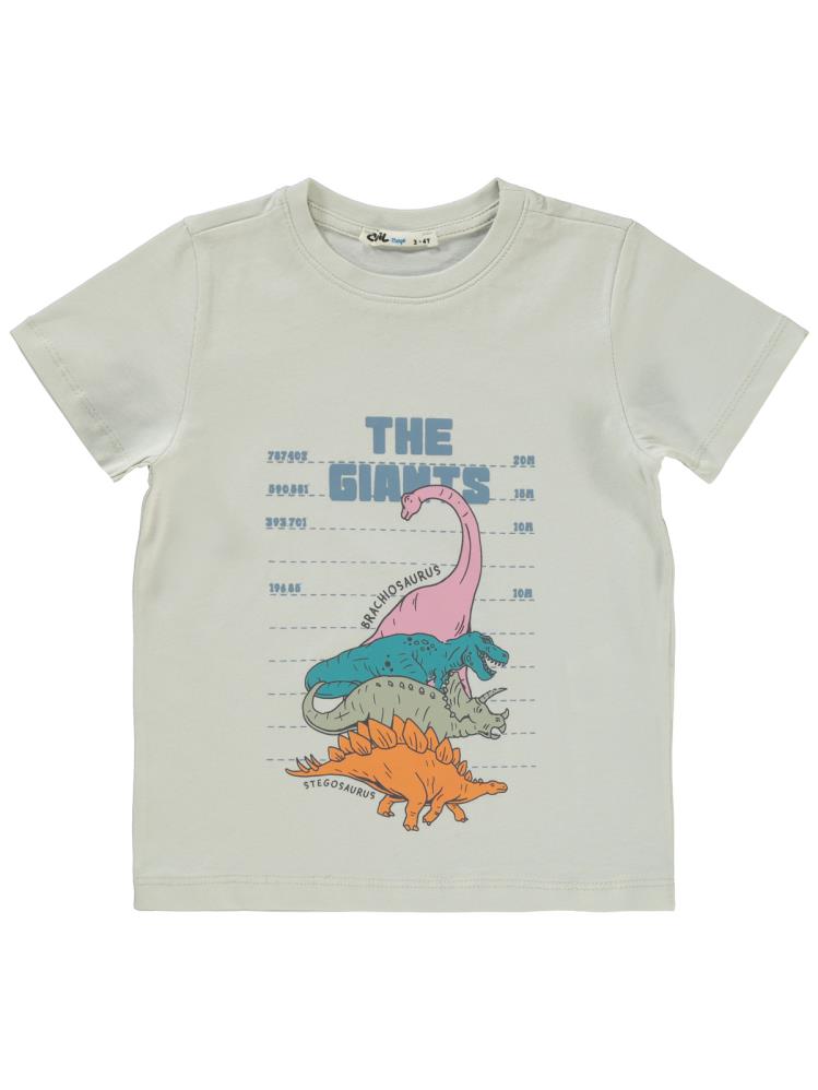 Civil Boys The Gıants Baskılı 2-5 Yaş Tişört - Gri