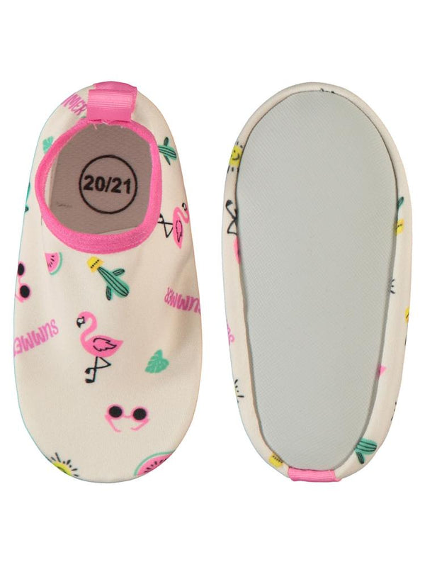 Civil Girls Flamingo Baskılı Tabansız 21-25 Numara Deniz Ayakkabısı - Pembe