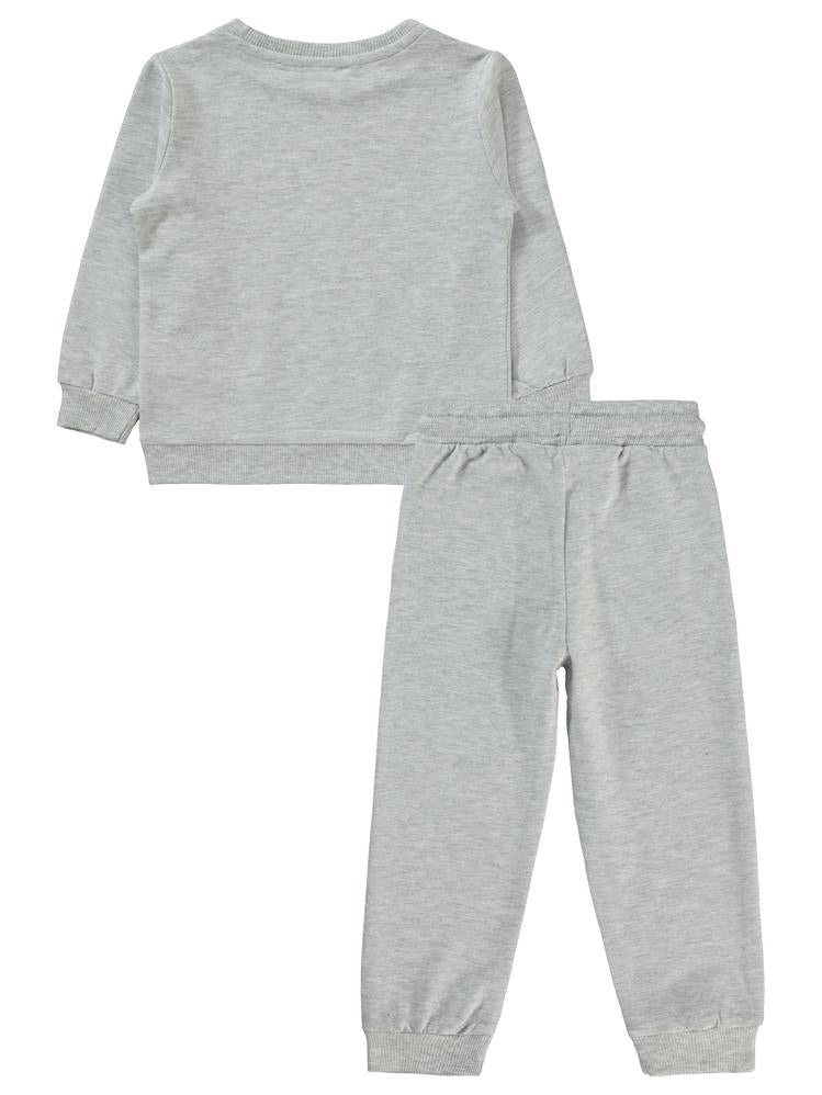 Civil Girls Basic 2'li 2-5 Yaş Eşofman Takımı - Gri
