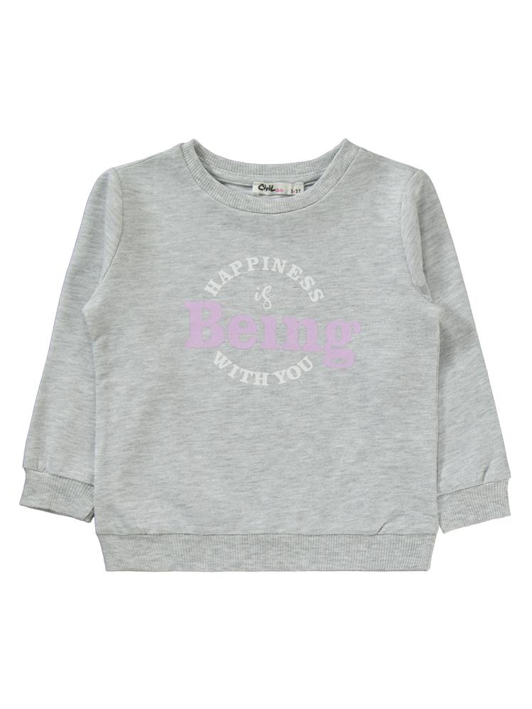 Civil Girls Basic 2'li 2-5 Yaş Eşofman Takımı - Gri