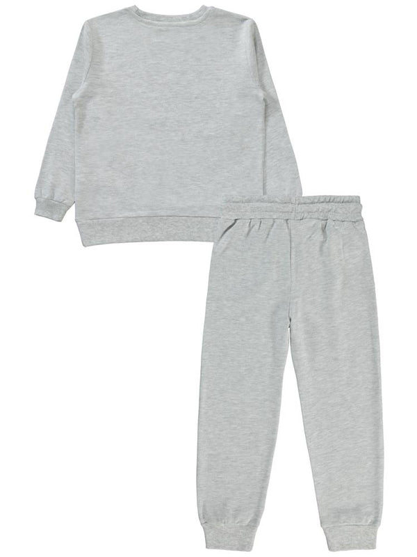 Civil Girls Basic 2'li 10-13 Yaş Eşofman Takımı - Gri