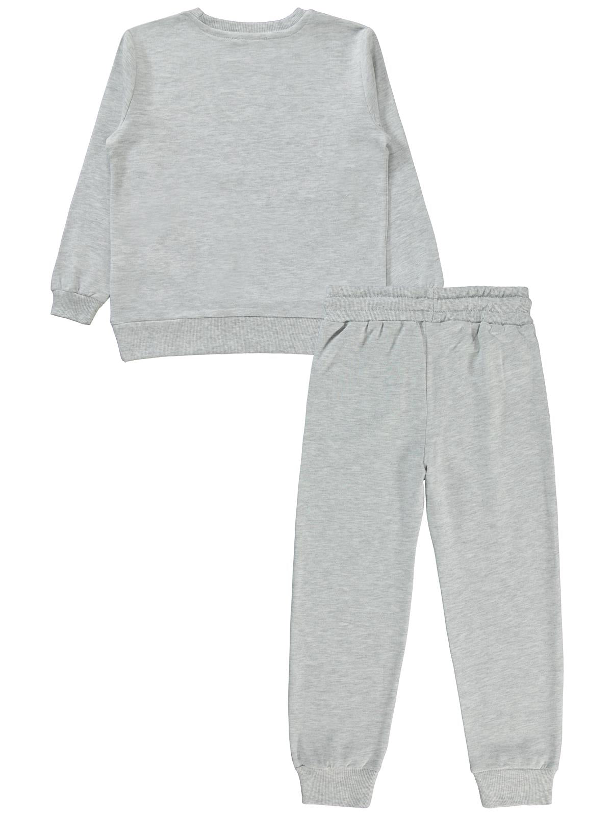 Civil Girls Basic 2'li 6-9 Yaş Eşofman Takımı - Gri