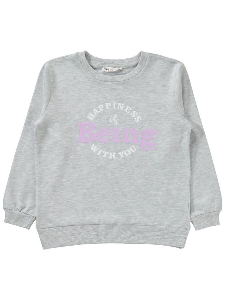 Civil Girls Basic 2'li 10-13 Yaş Eşofman Takımı - Gri