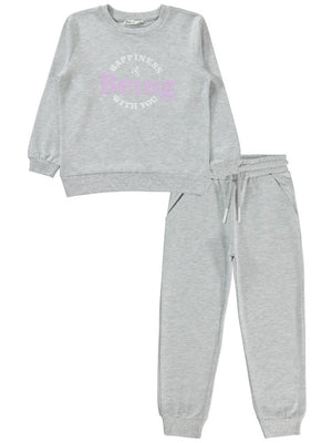 Civil Girls Basic 2'li 10-13 Yaş Eşofman Takımı - Gri