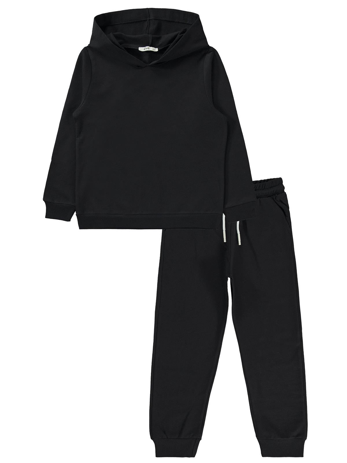 Civil Boys Unisex Basic 10-13 Yaş Eşofman Takımı - Siyah