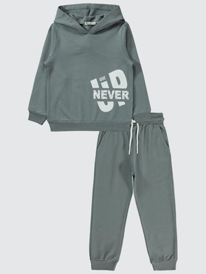 Civil Boys Basic 2'li 10-13 Yaş Eşofman Takımı - Gri