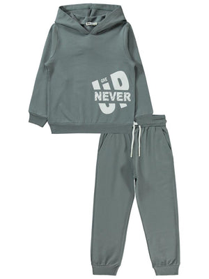 Civil Boys Basic 2'li 10-13 Yaş Eşofman Takımı - Gri