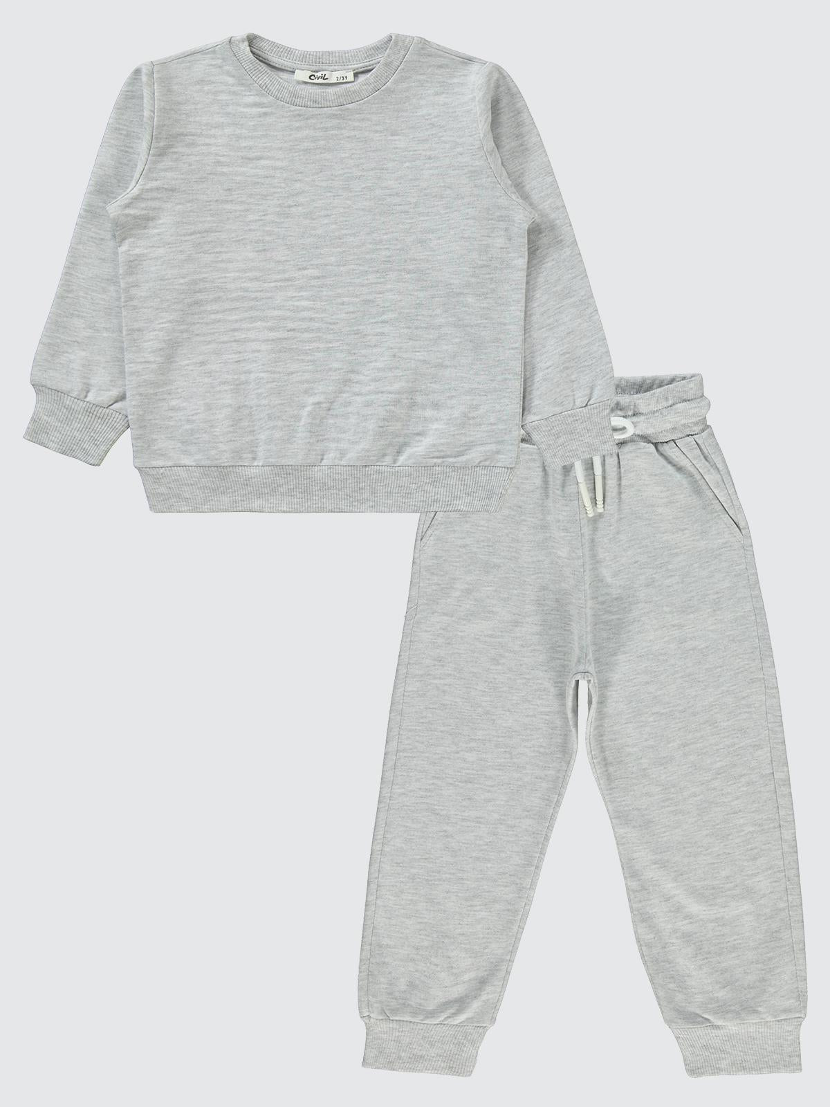 Civil Boys Unisex Basic 2-5 Yaş Eşofman Takımı - Gri