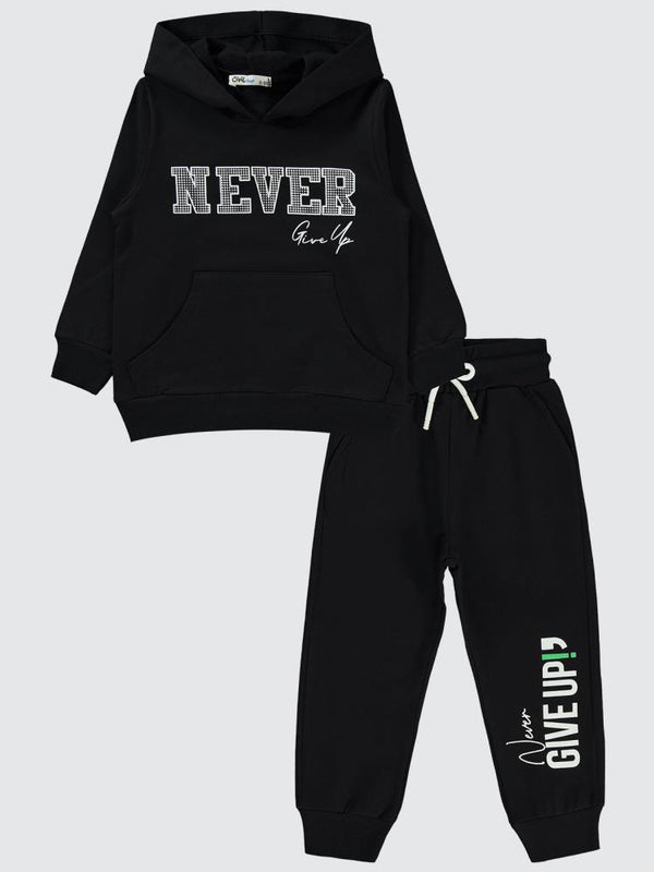 Civil Boys Basic 2'li 2-5 Yaş Eşofman Takımı - Siyah