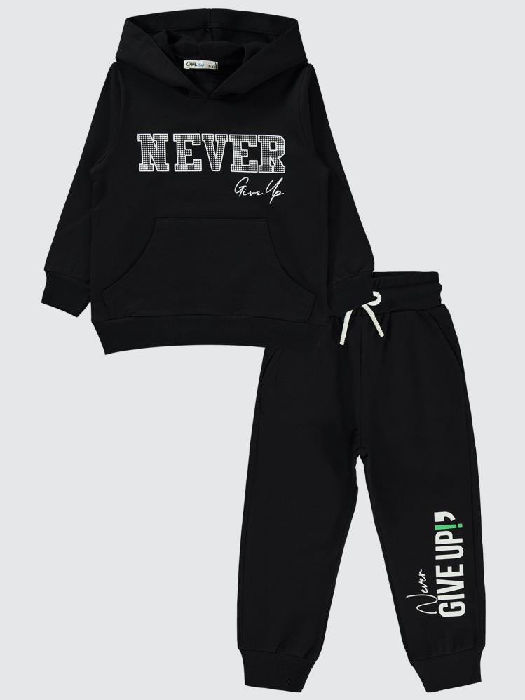 Civil Boys Basic 2'li 2-5 Yaş Eşofman Takımı - Siyah