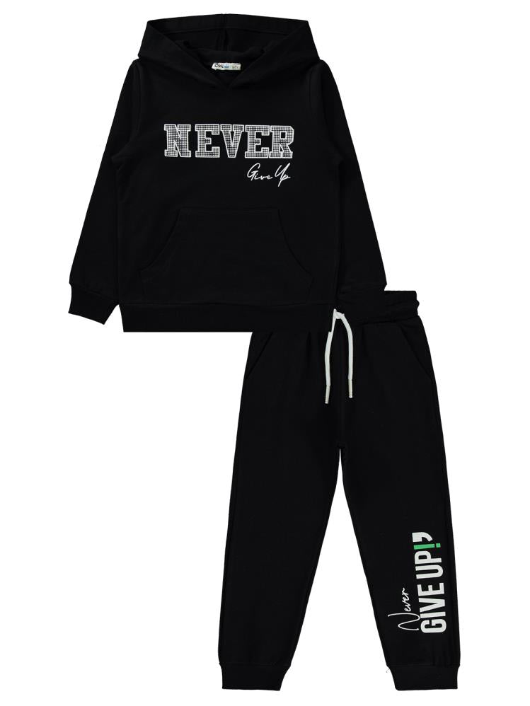 Civil Boys Basic 2'li 6-9 Yaş Eşofman Takımı - Siyah