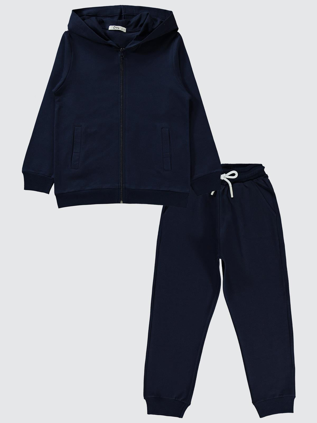 Civil Boys Unisex Basic 10-13 Yaş Eşofman Takımı - Lacivert