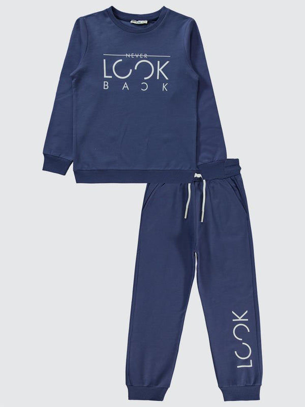 Civil Boys Basic 2'li 10-13 Yaş Eşofman Takımı - Mavi