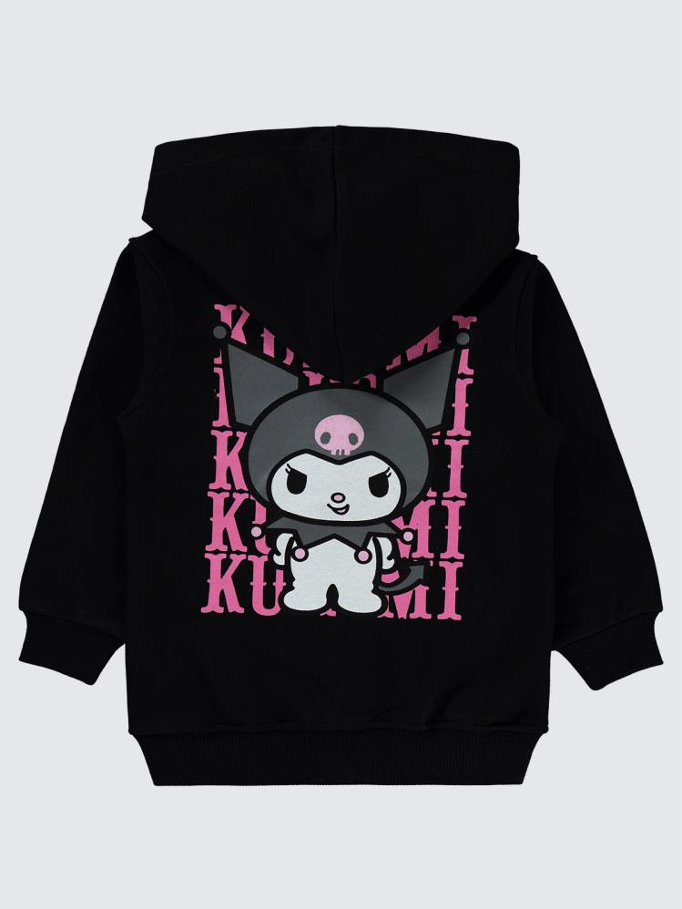 Kuromi 2-5 Yaş Hırka - Siyah