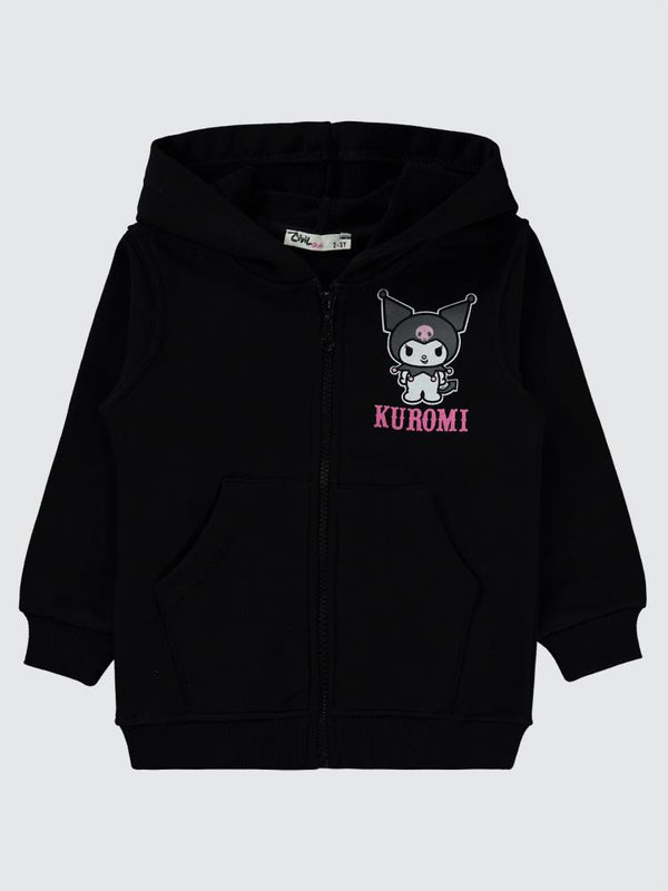 Kuromi 2-5 Yaş Hırka - Siyah