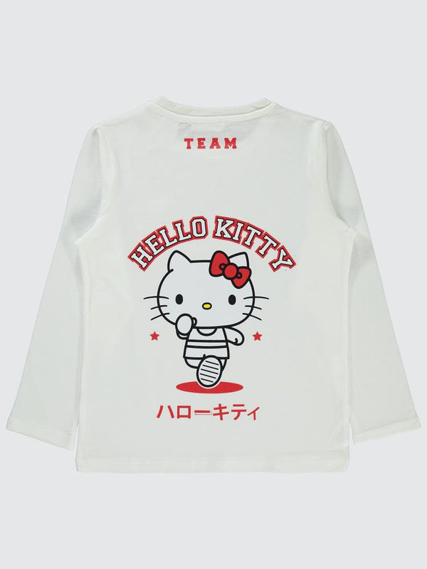 Civil Girls Sanrio Hello Kitty 6-9 Yaş Sweatshirt - Ekru