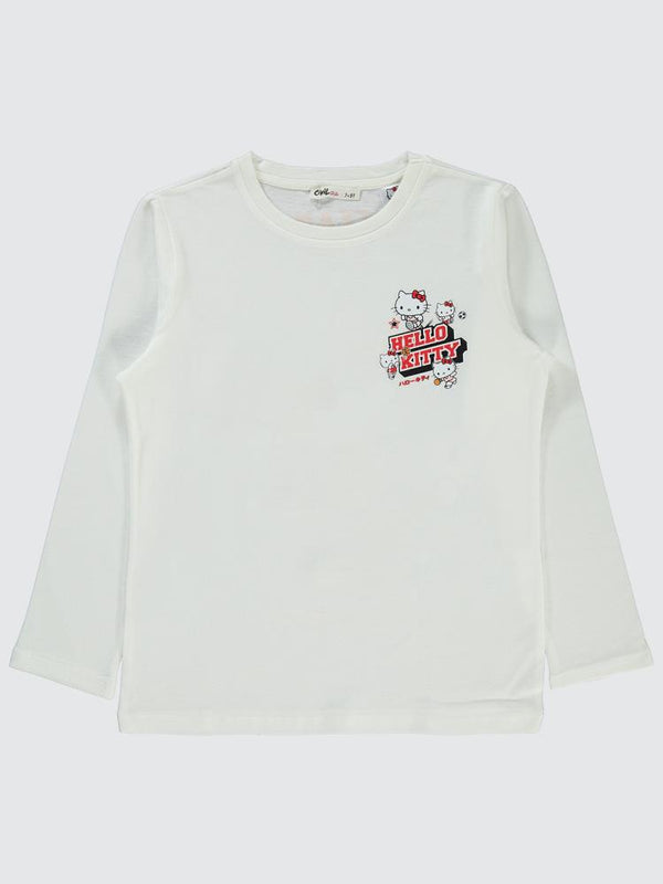 Civil Girls Sanrio Hello Kitty 10-13 Yaş Sweatshirt - Ekru