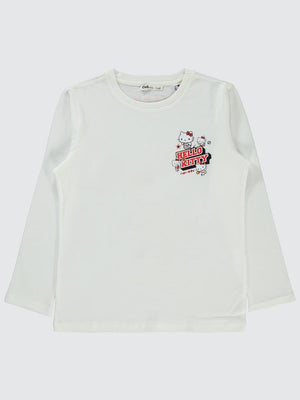 Civil Girls Sanrio Hello Kitty 10-13 Yaş Sweatshirt - Ekru