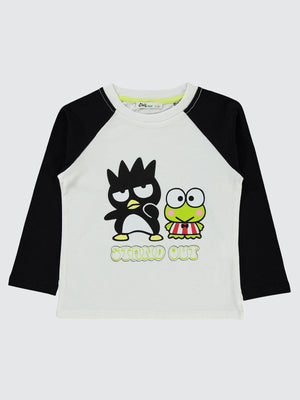Civil Boys Sanrio Bad Badtz Maru 2-5 Yaş Sweatshirt - Ekru